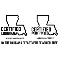 Certified louisiana and certified farm to table logo
